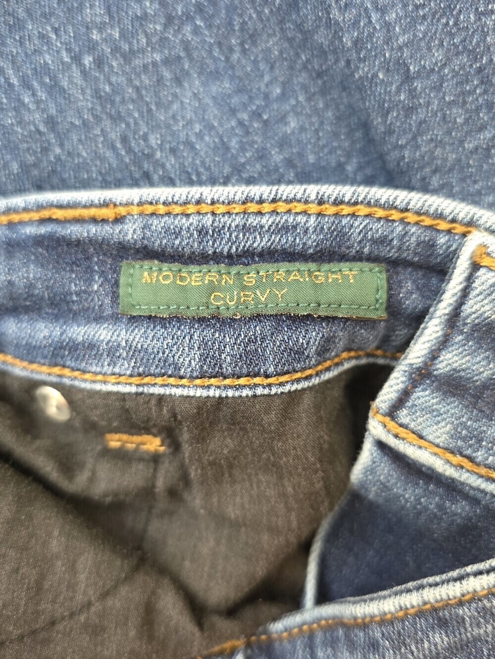 Lauren Ralph Lauren Modern Straight Curvy Jeans Pants - Picture 8 of 10